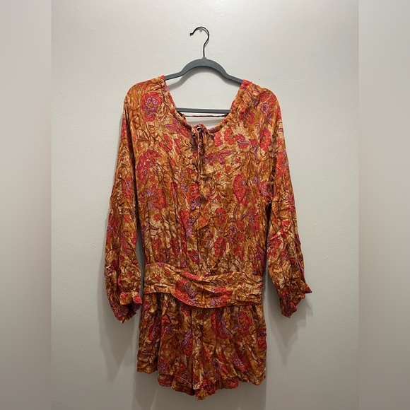 Free People Dance Till Dawn Romper in Medium - Picture 2 of 9